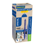 Pilot frixion clicker stylo roller rtractable encre gel effaable pointe moyenne 0, 7 mm - bleu - pack ...