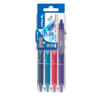 Pilot frixion clicker stylo roller r�tractable encre gel effa�able pointe moyenne 0, 7 mm - etui rigide ...