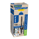 Pilot frixion clicker stylo roller rtractable encre gel effaable pointe moyenne 0, 7 mm - noir - pack ...