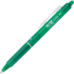 Pilot frixion clicker stylo roller r�tractable encre gel effa�able pointe moyenne 0, 7 mm vert