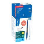 Pilot g2 + stylo roller encre gel r�tractable pointe moyenne 0, 7 mm bleu (pack promo 16 + 4 offerts) ...