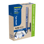Pilot greenpack hi - tecpointv5 - stylo roller pointe fine 0, 5 mm - bleu - pack de 10 + 30 recharges ...