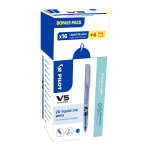 Pilot hi - tecpoint v5 - stylo roller pointe fine 0, 5 mm - bleu - pack promo 16 + 4 offerts