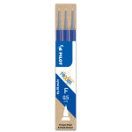 Pilot recharge pour stylo roller encre gel effaable frixion clicker pointe fine 0, 5 mm bleu - pochette ...