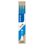 Pilot set de 3 recharges pour roller frixion ball. pointe moyenne 0, 7 mm. encre bleue ciel
