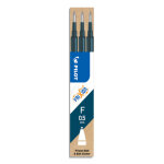 Pilot set de 3 recharges pour roller frixion. pointe fine 0, 5 mm. encre bleu nuit