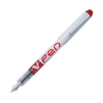 Pilot stylo  plume jetable largeur de trait 0, 4 mm encre liquide rouge v - pen