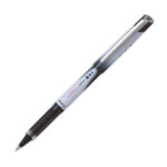 Pilot stylo roller pointe mtal 0, 5 mm encre liquide noire + grip confort v - ball grip