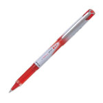 Pilot stylo roller pointe mtal 0, 5 mm encre liquide rouge + grip confort v - ball grip