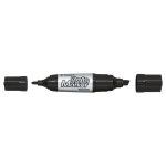 Pilot twin marqueur permanent jumbo begreen - double pointe : ogive et biseaut�e - noir