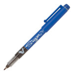 Pilot v - sign pen stylo feutre  capuchon pointe moyenne 2 mm - bleu