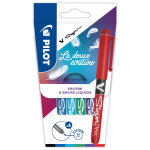 Pilot v - sign pen stylo feutre  capuchon pointe moyenne 2 mm - pochette 6 couleurs