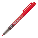Pilot v - sign pen stylo feutre  capuchon pointe moyenne 2 mm - rouge