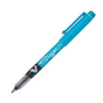 Pilot v - sign pen stylo feutre  capuchon pointe moyenne 2 mm - turquoise