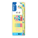 Pilote g2 flow stylo roller encre gel r�tractable - pointe 0, 7 mm - pochette de 4