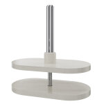 Pinces solange pour panneau - cran bureau double face  face - blanc - lot de 2