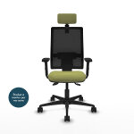 Piqueras y crespo bormate fauteuil ergonomique dossier maille - accoudoir 2d - assise et appui - t�te ...