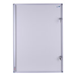 Planorga vitrine d'affichage int�rieur eco verticale avec 2 serrures � cl� 9 feuilles a4 - porte battante ...