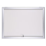 Planorga vitrine d'xterieur reverso 18 feuilles - cadre aluminium - porte levante