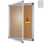 Planorga vitrine d'intrieur nf haute scurit 9 feuilles a4 fond lige