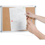 Planorga vitrine d'intrieur nf homa 6 feuilles a4 - cadre alu - fond lige