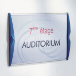 Plaque professionnelle personnalise pyxis 21 x 14, 85 cm bleue