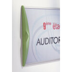 Plaque professionnelle personnalise pyxis 21 x 14, 85 cm verte