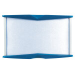 Plaque professionnelle personnalise pyxis 5, 5 x 9 cm bleue