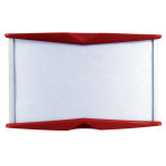 Plaque professionnelle personnalise pyxis 5, 5 x 9 cm rouge