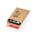 Pochette d'exp�dition postal robuste en carton kraft brun ondul� - 185 x 270 mm - lot de 20