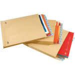 Pochettes � soufflets, 26, 280 x 375 mm, kraft brun