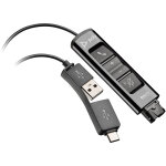 Poly da85 - cordon pour casque qd double connexion usb - a et usb - c Poly da85 - cordon pour casque qd double connexion usb - a et usb - c