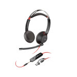 Poly micro - casque blackwire 5220 ms filaire stro usb - c / a + connexion jack 3, 5 mm