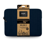 Port designs housse pc milano ii eco 16  navy blue - velour bleu
