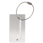 Porte - �tiquette de bagage, en aluminium, avec champ