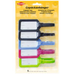 Porte - �tiquette de bagage, set de 5, assorti