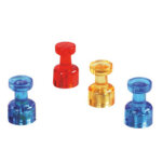 Porte - m�mo aimant�, diam�tre: 11 mm, rouge