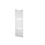Portes serrure  cl pour casier de bureau individuel flex'office 3 cases - blanc
