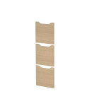 Portes serrure à clé pour casier de bureau individuel flex'office 3 cases - chêne Portes serrure à clé pour casier de bureau individuel flex'office 3 cases - chêne