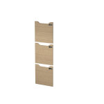 Portes serrure à code pour casier de bureau individuel flex'office 3 cases - chêne Portes serrure à code pour casier de bureau individuel flex'office 3 cases - chêne