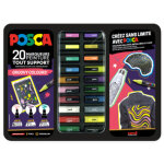 Marqueur � pigment 'doodle art', mallette m�tal de 20