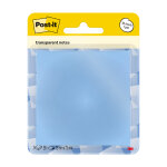 Post - it bloc de 36 feuilles notes repositionnables transparent bleu pastel 73 x 73 mm