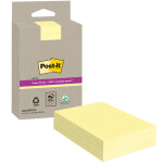 Post - it bloc de notes super sticky recycl�es lign�es 102 x 152 mm jaune - lot de 4 blocs de 45 feuilles ...