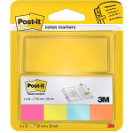 Post - it marque - pages format 20 x 38 mm, 4 blocs de 50, coloris assortis Post - it marque - pages format 20 x 38 mm, 4 blocs de 50, coloris assortis