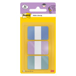 Post - it index marque - pages rigides - 36 onglets avec d�vidoir - bleu pastel, violet et vert