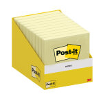 Post - it notes repositionnables 76 x 76 mm - jaune - bloc de 100 feuilles