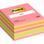 Post - it notes repositionnables 76 x 76 mm - rose n�on - bloc de 450 feuilles