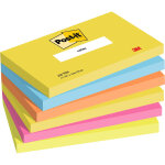 Post - it notes repositionnables energetic 76 x 127 mm - assorties - lot 6 blocs de 100 feuilles Post - it notes repositionnables energetic 76 x 127 mm - assorties - lot 6 blocs de 100 feuilles