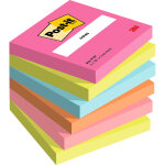 Post - it notes repositionnables poptimistic 76 x 76 mm - assorties - lot 6 blocs de 100 feuilles