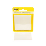 Post - it notes repositionnables transparentes 73 x 73 mm - bloc de 36 feuilles